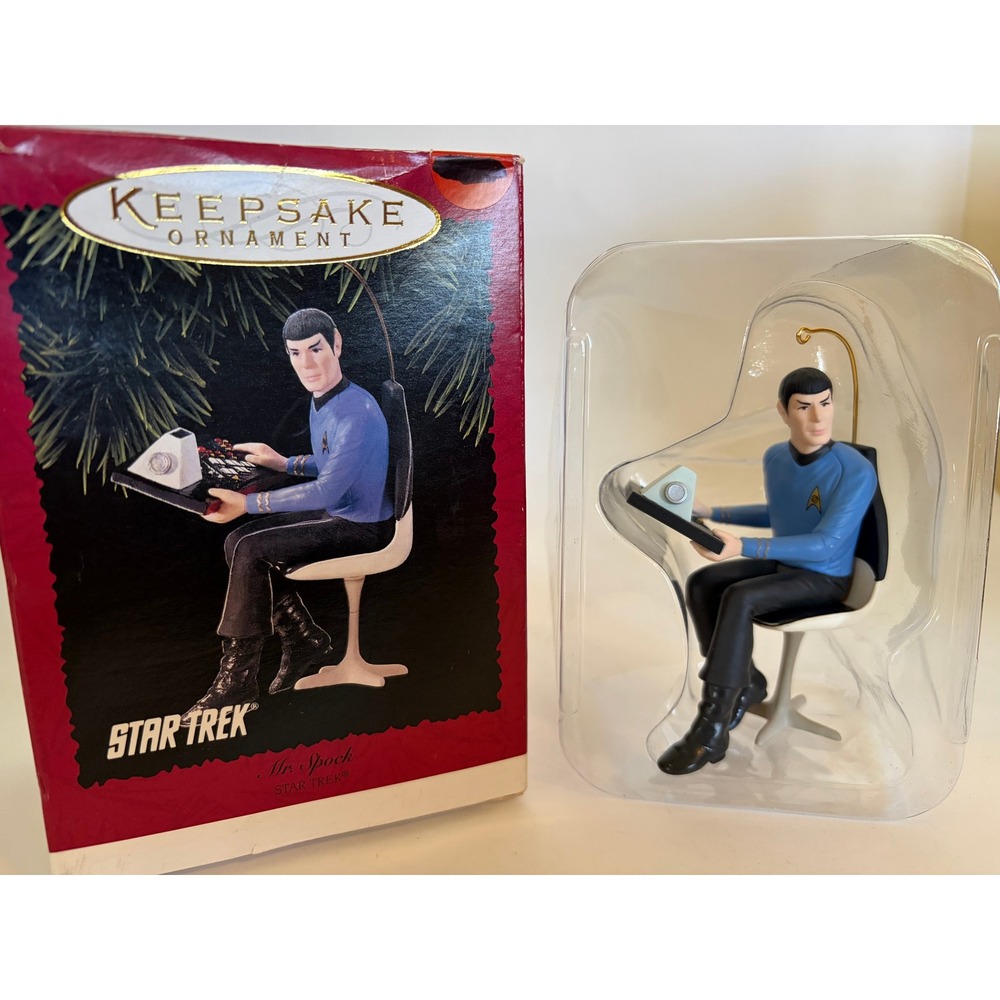 Vintage 1996 Star Trek Mr. Spock Hallmark Keepsake Christmas Ornament